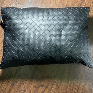 Frye Faux Leather Decorative Pillow
